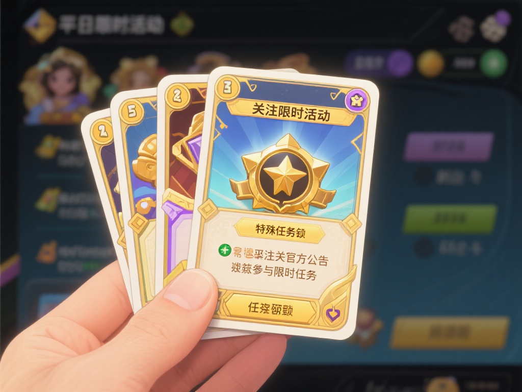 关注限时活动的稀有卡：平日的活动中，稀有卡有可能通